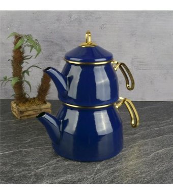 Tohana Thn93503 Emaye Çaydanlık Lacivert