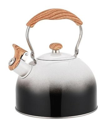 Magideal Düdüklü Mini Üstten Kulplu Çelik Çaydanlık Siyah