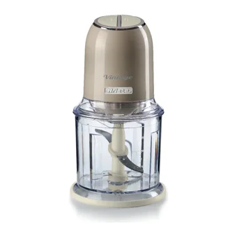 Ariete Vintage 400 W 600 ml Cam Hazneli Buz Kırıcılı 4 Bıçaklı Elektrikli Rondo Bej