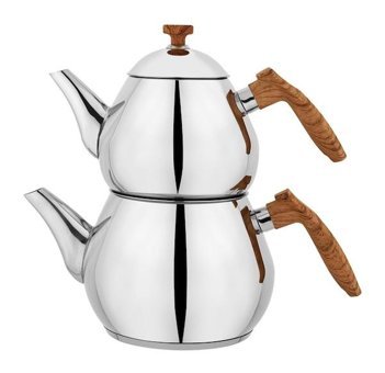 Schafer Tea Chef Çelik Çaydanlık Kahverengi