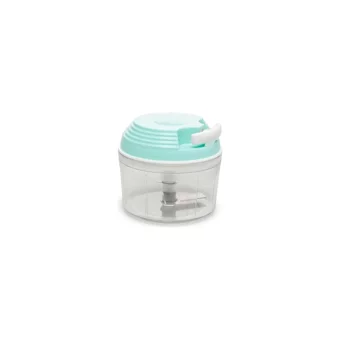 Gsc Store 450 ml Plastik Hazneli Üç Bıçaklı Mini İpli Doğrayıcı Mavi
