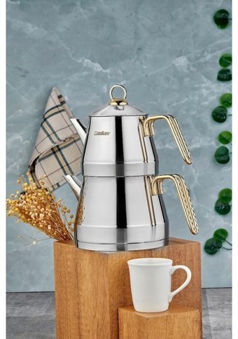 Cooker Alesta Çelik Çaydanlık İnox
