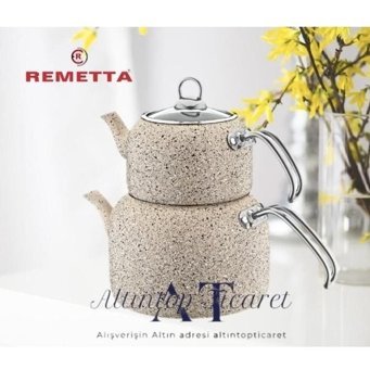 Remetta Delux Granit Çaydanlık Krem