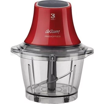 Arzum AR1035 600 W 1000 ml Plastik Hazneli Öğütücülü 4 Bıçaklı Elektrikli Rondo Kırmızı