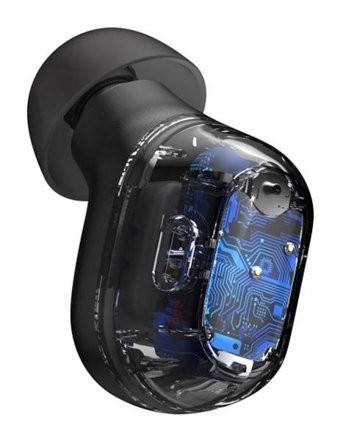 Baseus Encok Wm01 2022 TWS Tek Mikrofonlu Bluetooth 5.0 Silikonsuz Kablosuz Kulak İçi Bluetooth Kulaklık Siyah