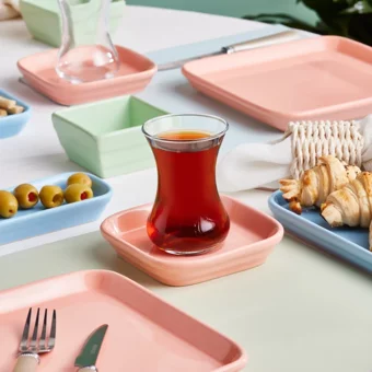 Karaca Remo 26 Parça 6 Kişilik Porselen Kahvaltı Takımı Çok Renkli