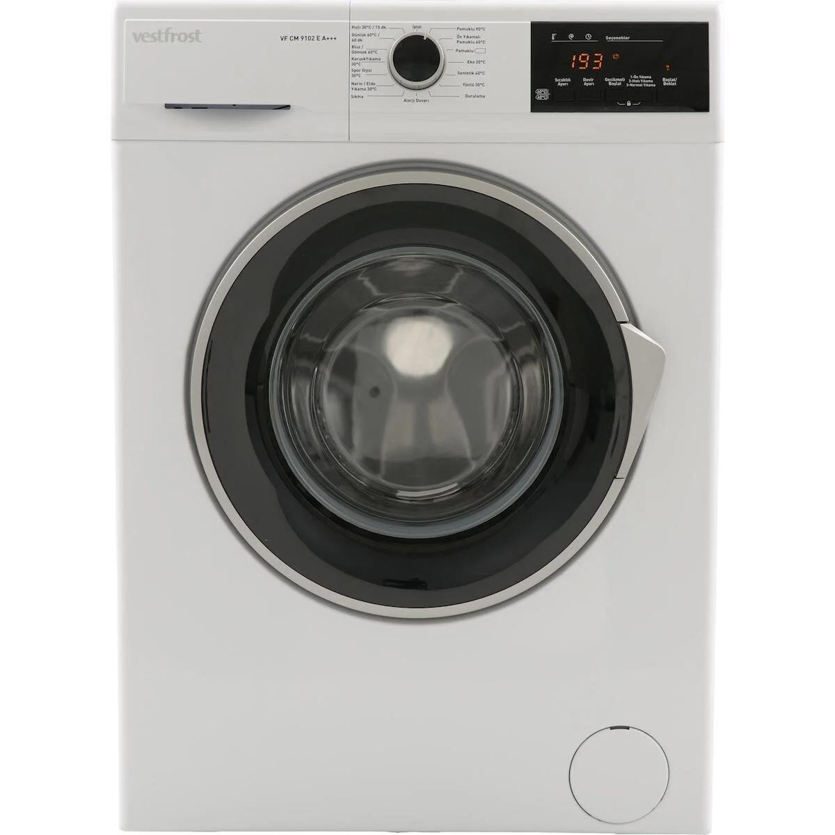 Vestfrost VFR 9103 9 kg 1000 Devir A Enerji Sınıfı Beyaz Solo Çamaşır Makinesi