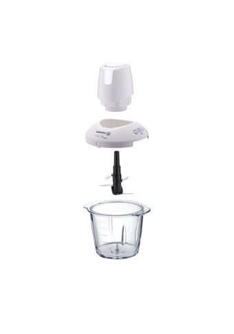 Korkmaz A460 08 900 W 1250 ml Cam Hazneli Öğütücülü 4 Bıçaklı Elektrikli Rondo Beyaz