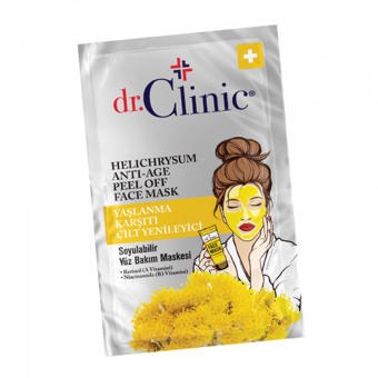 Dr. Clinic Helichrysum Nemlendiricili Soyulabilir Jel Yüz Maskesi 12 gr
