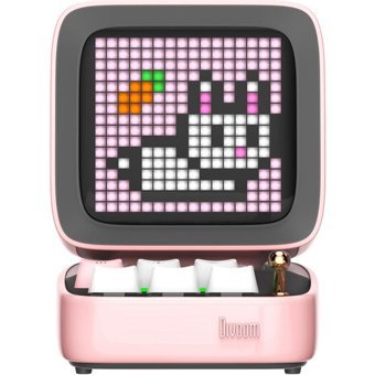 Divoom Ditoo Pro Taşınabilir Işıklı Pembe Bluetooth Hoparlör
