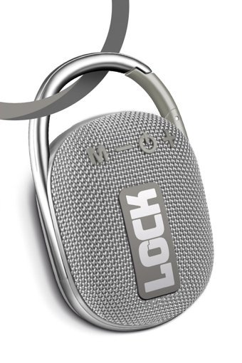 Powerway Lock Taşınabilir Gümüş Bluetooth Hoparlör