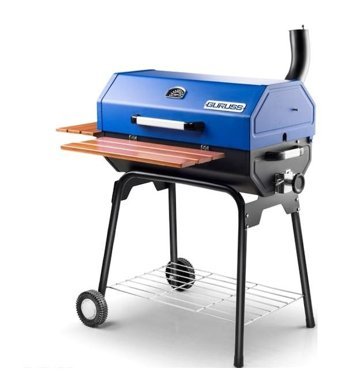 Guruss CG-075 Kömürlü Katlanır Dumansız Bacalı Kapaklı Dikdörtgen Ayaklı Barbekü