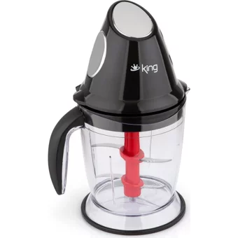 King K 760 500 W 1000 ml Plastik Hazneli Öğütücülü 4 Bıçaklı Elektrikli Rondo Siyah