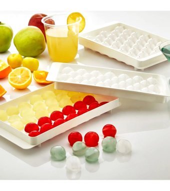 Lawrenceshop Silikon Kapaklı Mini Beyaz Küp Buz Kalıbı