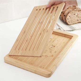 Ikea Hazneli Bambu Orta Kahverengi Tekli Kesme Tahtası