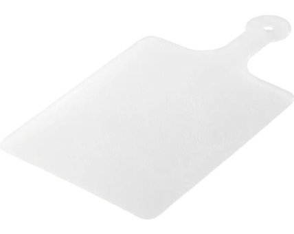 Royaleks Plastik Küçük Beyaz Tekli Kesme Tahtası