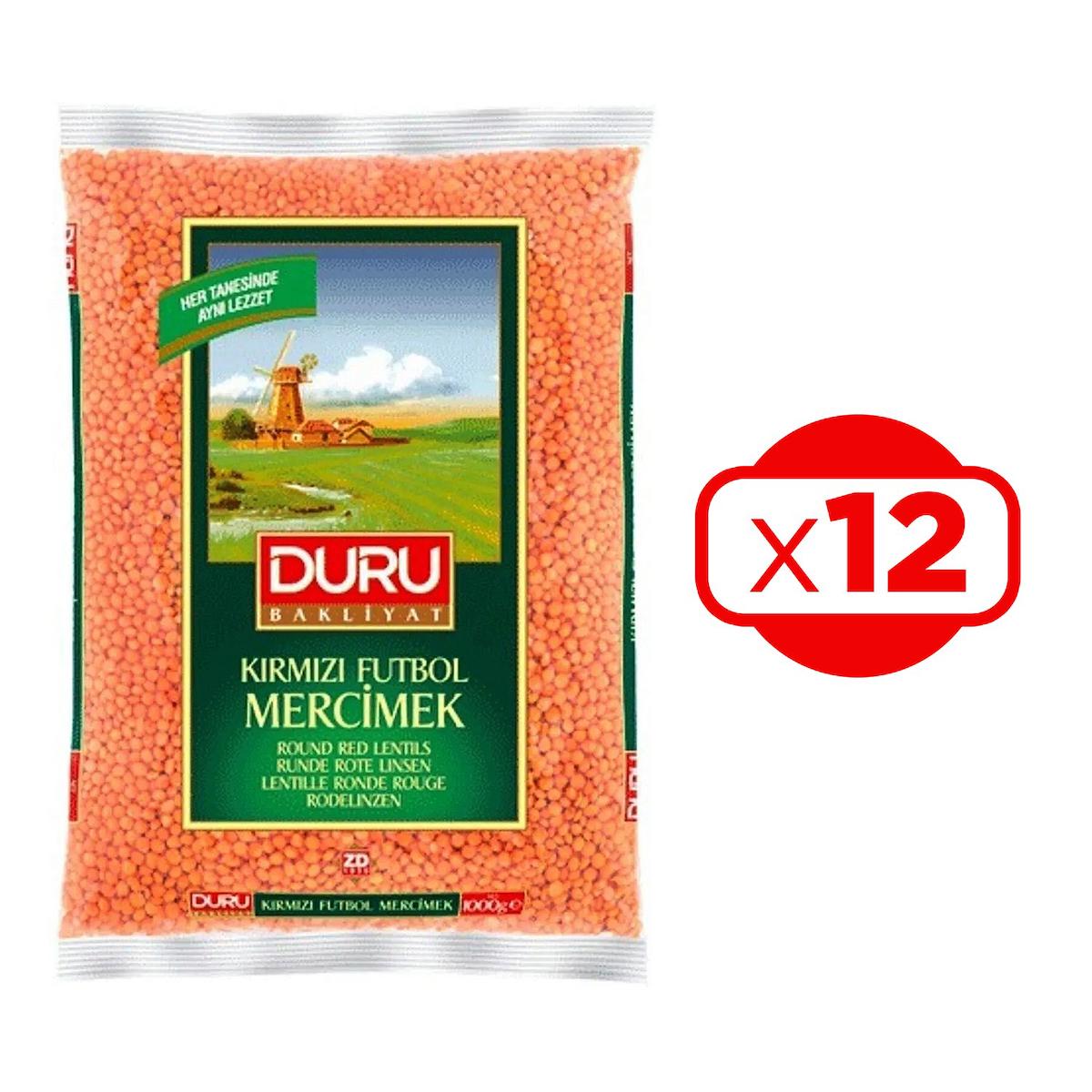 Duru Futbol Kırmızı Mercimek 12x1 kg