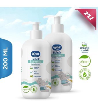 Wee Baby Parabensiz Pişik Kremi 2 x 200 ml
