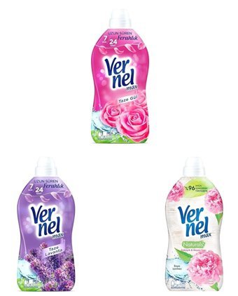 Vernel Konsantre Gül - Lavanta - Şakayık 180 Yıkama Yumuşatıcı 1440 ml