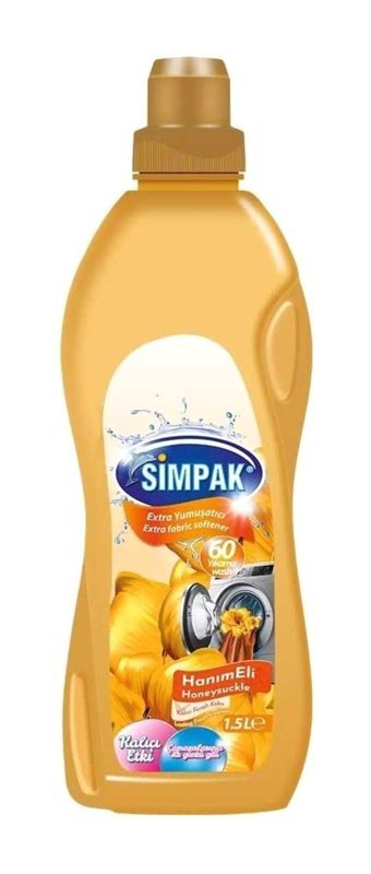 Simpak Konsantre Hanımeli Çiçeği 60 Yıkama Yumuşatıcı 1500 ml