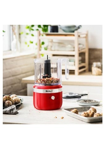 Kitchenaid 5Kfcb519Eer 12 W 1200 ml Plastik Hazneli Çift Bıçaklı Elektrikli Rondo Kırmızı