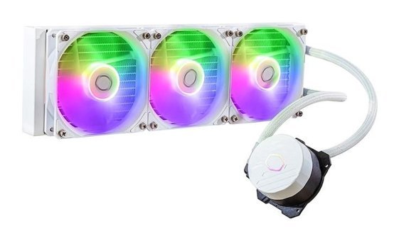 Cooler Master Masterliquid ML360L MLW-D36M-A18PZ-RW Sessiz 4 Pin 3 Fanlı Sıvı Soğutmalı RGB Masaüstü İşlemci Soğutucu Beyaz