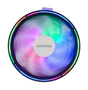Evercool CS-13 4 Pin 1 Fanlı Fan Soğutmalı RGB Masaüstü İşlemci Soğutucu