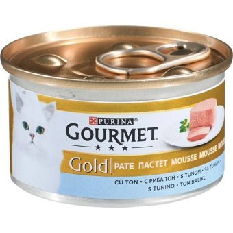 Purina Gourmet Gold Ton Balıklı Parça Etli Yetişkin Yaş Kedi Maması 6x85 gr