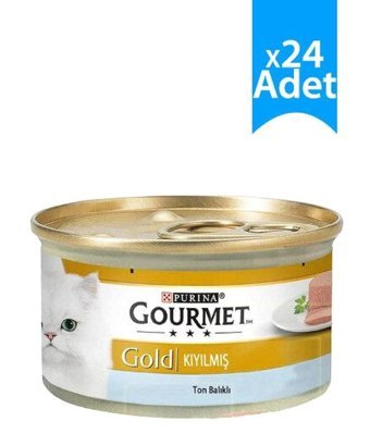 Purina Gourmet Gold Ton Balıklı Parça Etli Yetişkin Yaş Kedi Maması 24x85 gr