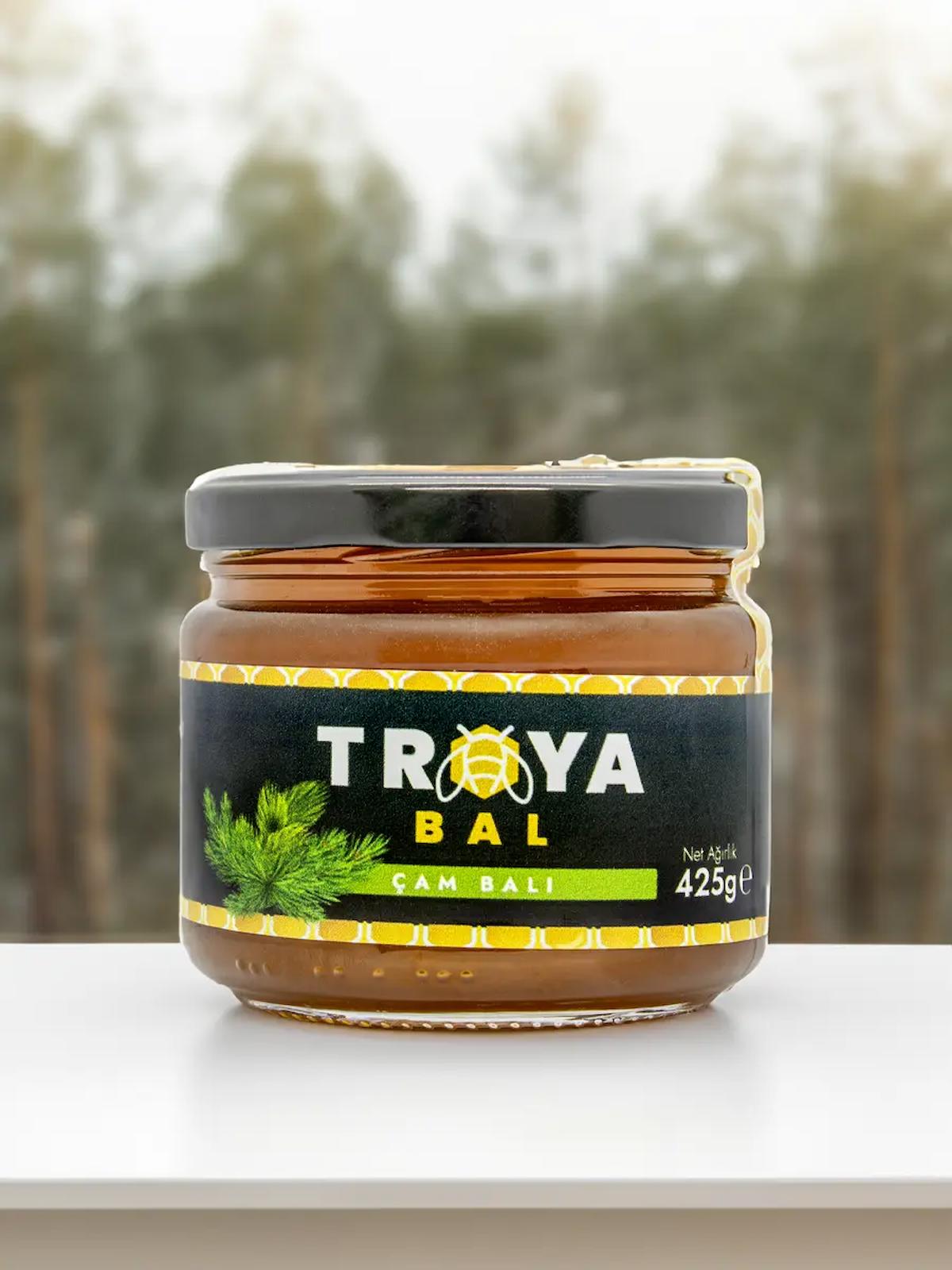 Troya Kaz Dağları Organik Süzme Çam Balı 425 gr