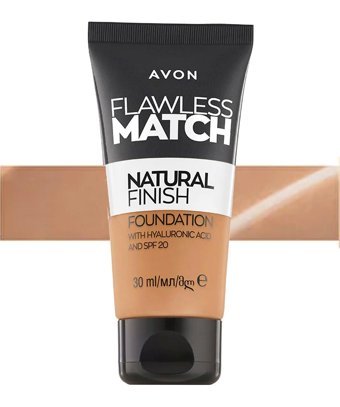 Avon Flawless Match Natural Light Beige 210N Güneş Koruyuculu Krem Tüp Fondöten 30 ml