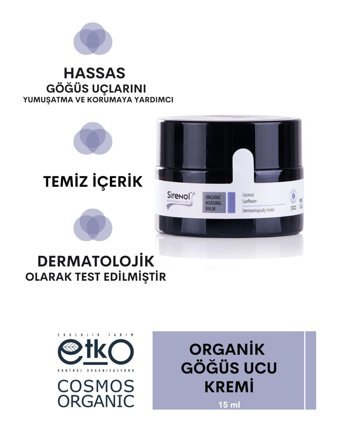Sirenol Doğal Krem Göğüs Ucu Kremi 15 ml