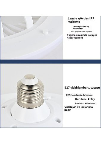 Eternal Luck Kumandalı Mini Sessiz Tavan Vantilatör