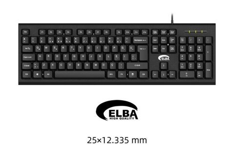 Elba K112 Türkçe Q Black Switch Kablolu Siyah Mekanik Klavye