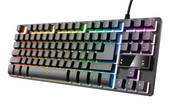 Trust Gaming GXT 833 İngilizce Q RGB Black Switch Kablolu Siyah Mekanik Gaming Klavye