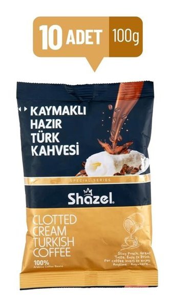 Shazel Kaymaklı Türk Kahvesi 10x100 gr