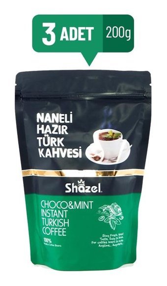 Shazel Naneli Türk Kahvesi 3x200 gr