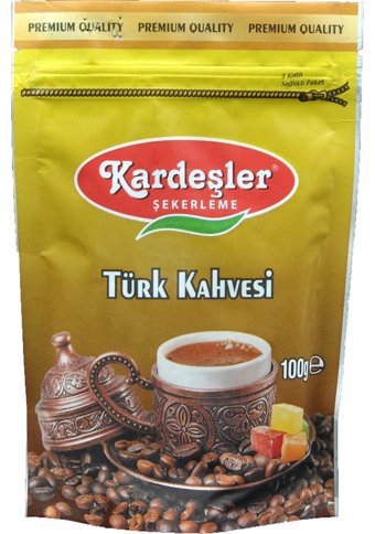 Kardeşler Şekerleme Sade Orta Kavrulmuş Türk Kahvesi 100 gr