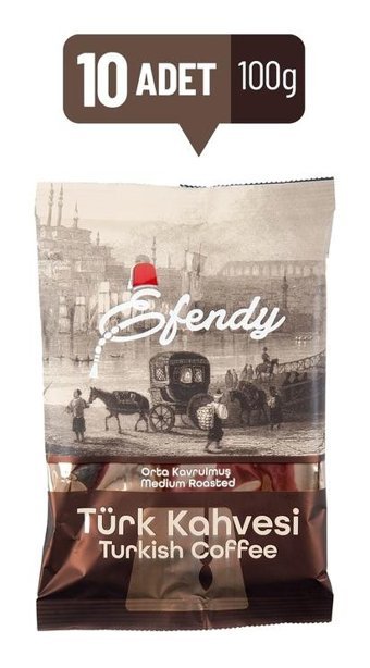 Shazel Sade Orta Kavrulmuş Türk Kahvesi 10x100 gr