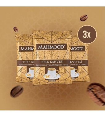 Mahmood Coffee Sade Türk Kahvesi 3x100 gr
