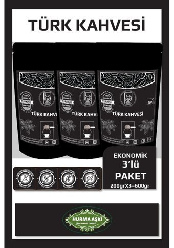 Bilgetürk Sade Türk Kahvesi 3x200 gr