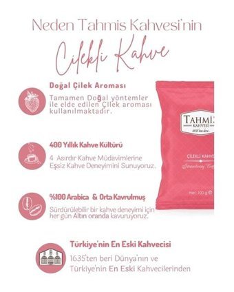 Tahmis Dağ Çilekli-Menengiç Türk Kahvesi 3x100 gr