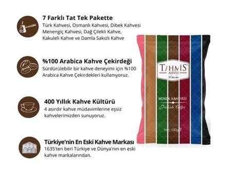 Tahmis Dağ Çilekli-Menengiç Türk Kahvesi 3x100 gr