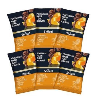 Shazel Portakallı Türk Kahvesi 6x100 gr