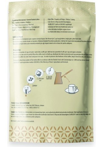 Oze Damla Sakızlı Orta Kavrulmuş Türk Kahvesi 5x100 gr