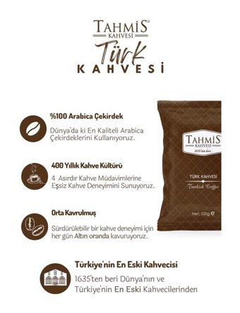Tahmis Sade Türk Kahvesi 10x100 gr
