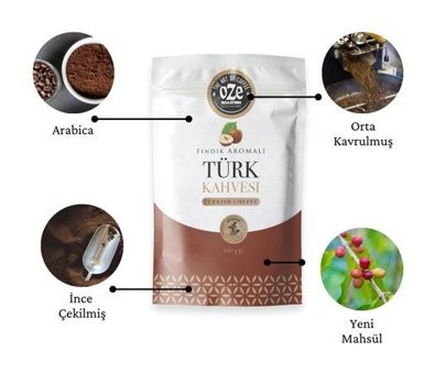 Oze Fındıklı Orta Kavrulmuş Türk Kahvesi 100 gr