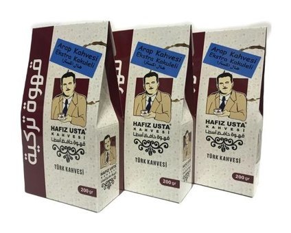 Hafız Usta Kakuleli Çok Türk Kahvesi 3x200 gr