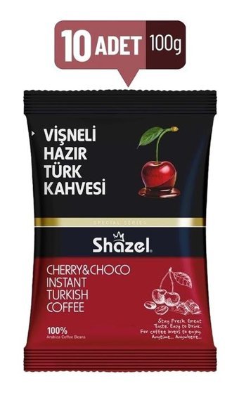 Shazel Vişneli Türk Kahvesi 10x100 gr