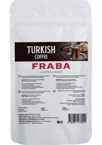 Fraba Coffee Sade Orta Kavrulmuş Türk Kahvesi 100 gr